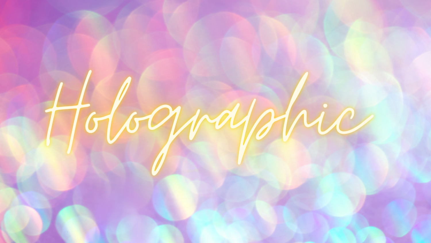 Holographic glitter collection shiny stuff
