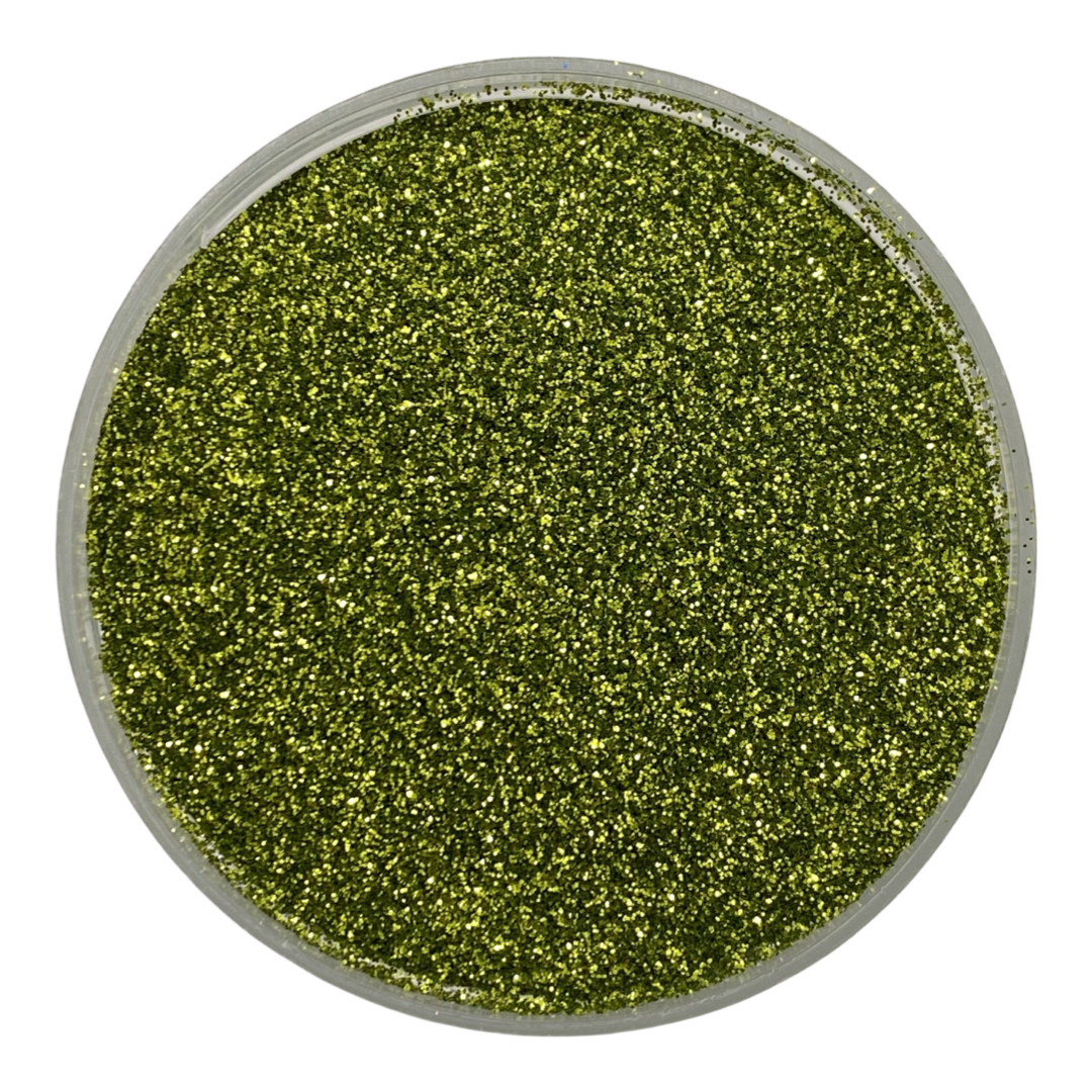 LUCKY ME GREEN GLITTER FINE, MEDIUM, CHUNKY